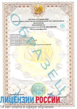 Образец сертификата соответствия (приложение) Городец Сертификат OHSAS 18001